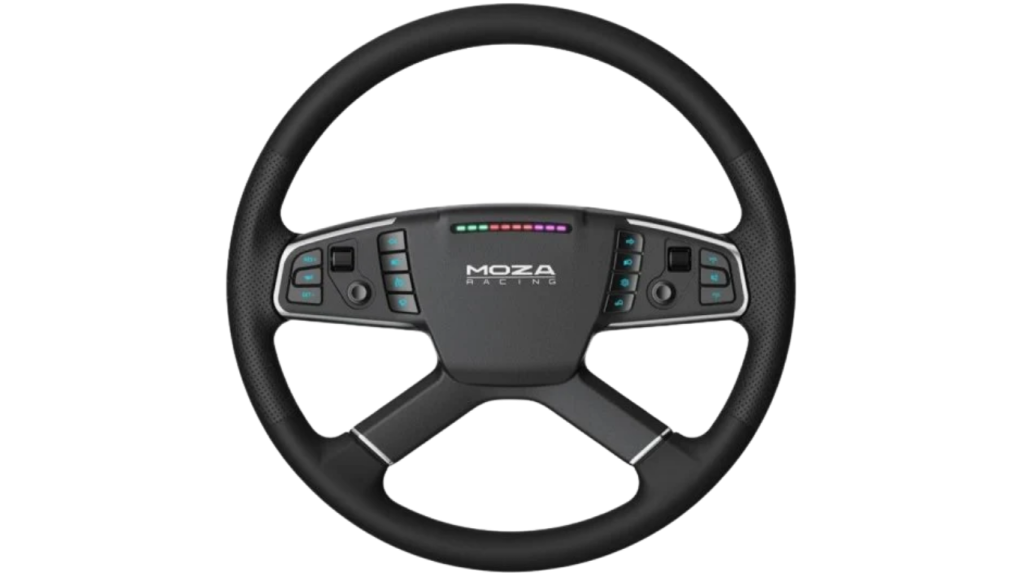 Moza TSW Truck Wheel en setup de simulación