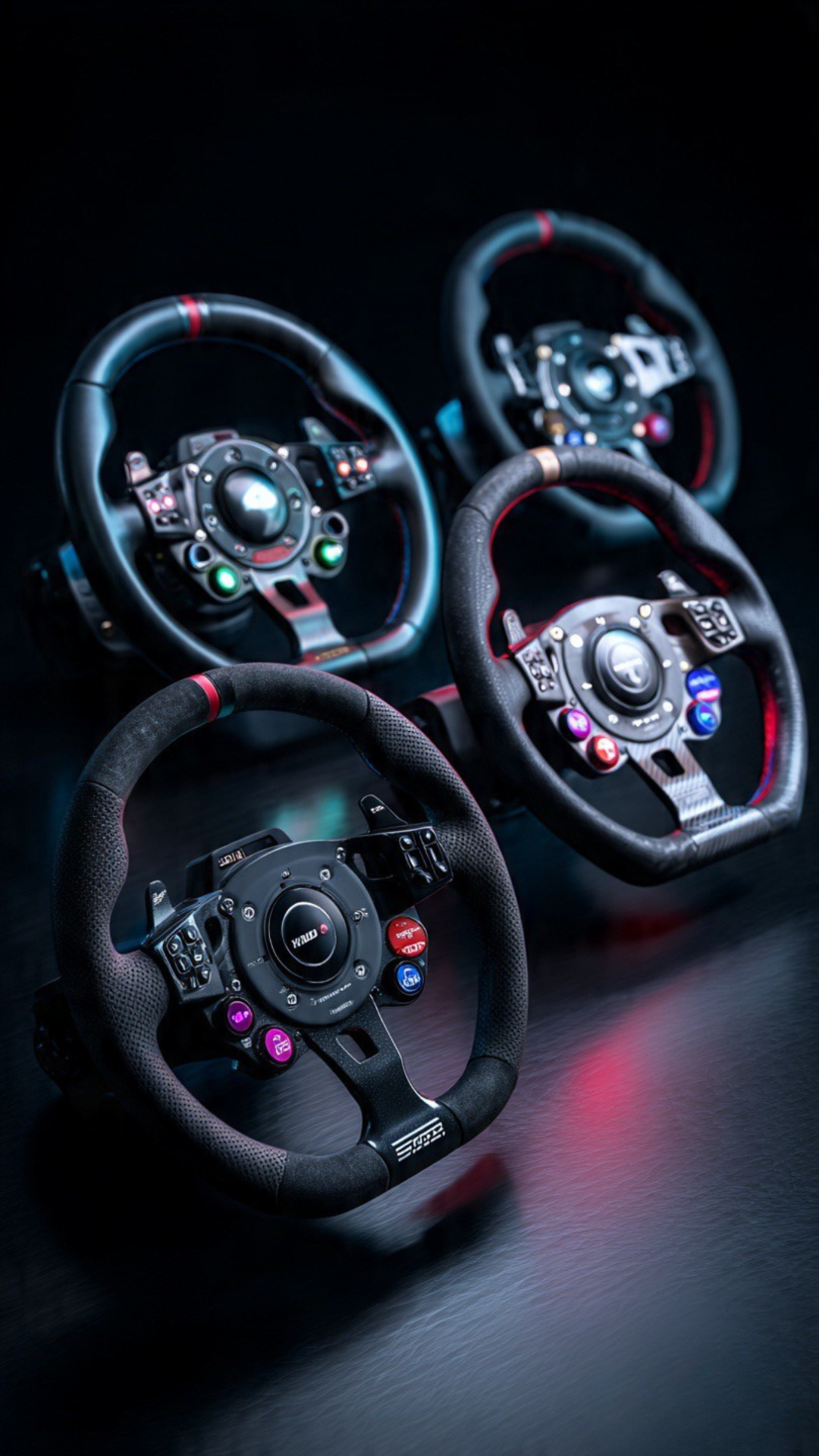 Volantes de alta gama estilo Fórmula y GT para bases Direct Drive